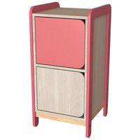 Meuble colonnes+portes Lili 1colonne/2 portes Haut.98 cm corail - Image principale
