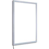 Cadre d'affichage lumineux LED économique A4 à fixer - Image principale