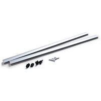 Lot de 10 Profilé bannière avec embouts et crochets coulissants 500mm - Image 3