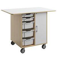 Ilot Wallis 120x80 cm mélaminé LudiKid mobile - Manutan Expert - Image principale