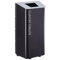 Poubelle Kolotri à poser à fixer 100l manganèse gris clair 9022-Rossignol Pro - Image principale