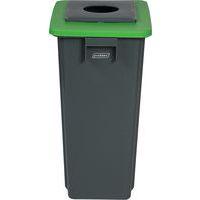 Poubelle de tri verte et grise - Verre - 60 L - Image 2