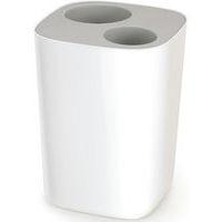Poubelle Salle de Bains Split 8L - Gris/Blanc - Image principale