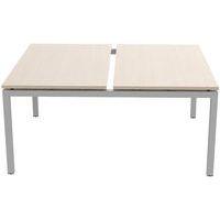 Bureau droit Bench 2 places Inesa Chêne 140 cm thumbnail image 5