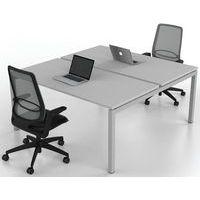 Bureau droit Bench 2 places Inesa Blanc 160 cm - Image 5