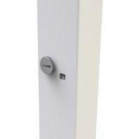 Bureau droit Inesa avec pied réglable en T Chêne 140 cm - Image 5