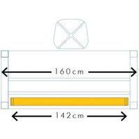 Goulotte inclinable 160 cm Blanc thumbnail image 5