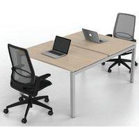 Bureau droit Bench 2 places Inesa Chêne 120 cm thumbnail image 5