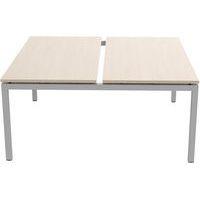 Bureau droit Bench 2 places Inesa Chêne 160 cm thumbnail image 4