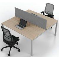 Bureau droit Bench 2 places Inesa Chêne 160 cm - Image 5