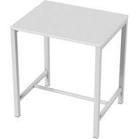 Table de réunion haute Jona Plateau Blanc Long  : 100 cm - Image 3