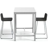 Table de réunion haute Jona Plateau Blanc Long  : 100 cm thumbnail image 4