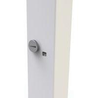 Bureau droit Inesa avec pied réglable en T Chêne 160 cm - Image 5