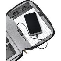 Conférencier Smart Organizer A5 avec powerbank - anthracite thumbnail image 5