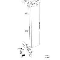 Support écran plafond  Applik de 7 à 150 cm - Erard Pro thumbnail image 2