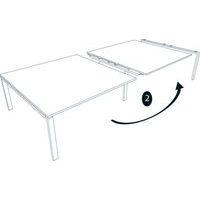 Table de réunion Astro Elément suivant LxP: 160x163 cm coloris Chêne clair/blanc thumbnail image 2
