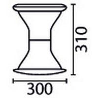 Tabouret Mogoo T2 à T7 assise noire et verte thumbnail image 8