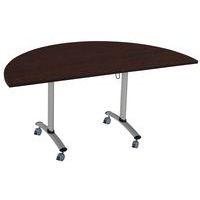 Table demi-lune plateau mélaminé pivotant Axe - Manutan Expert thumbnail image 2