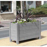Jardinière Avenue forme rectangulaire plastique recyclé Espace Urbain