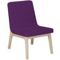 Chauffeuse Zelos sans surpiqûre hêtre Prune - Image principale