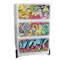 Caisson mobile Easy Office 4 tiroirs rangement corps blanc décor Freestyle - Image principale