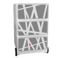 Caisson mobile Easy Office 3 tiroirs rangement corps blanc décor Street - Image principale