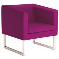 Fauteuil Punto pied métal enduit PVC M1 Bégonia thumbnail image 2