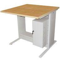 Poste Man Modulo mélaminé, support UC avec porte - Manutan Expert - Image 2