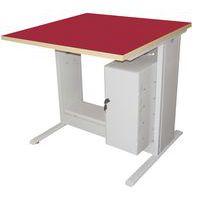 Poste Man Modulo mélaminé, support UC avec porte - Manutan Expert - Image 3