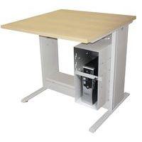 Poste Man Modulo mélaminé, support UC avec barre - Manutan Expert - Image principale