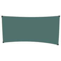 Tableau incurvé 1,2 x 2,46 m émaillé vert, cadre alu anodisé - Image principale