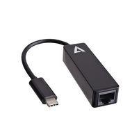 Adaptateur USB-C vers 1 ETHERNET RJ45 noir V7