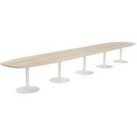 Table de réunion Elga plateau stratifié pied corolle MBA thumbnail image 5