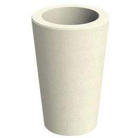 Poubelle 80 litres béton blanc sablé - Image principale