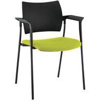Fauteuil visiteur Tendance piètement noir dossier polypro Sokoa thumbnail image 3