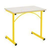 Table fixe Atlas II avec chants plaqués - Manutan Expert