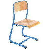 Chaise Atlas réglable appui sur table, dossier simple galbe, Bleu - Image principale