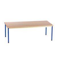 Table Chloé rectangulaire plateau hêtre 4 pieds - Mobidecor