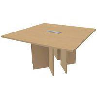 Table de réunion carrée Quatuor trappe pour boitier électrique Manutan Expert thumbnail image 3