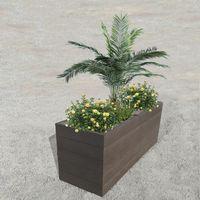 Jardinière Espace rectangulaire plastique recyclé Espace Urbain thumbnail image 3