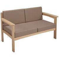 Canapé 2 places Autize structure Naturel PVC 9434 Terre - Image principale