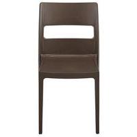 Chaise 4 pieds SAI coloris Chocolat thumbnail image 3