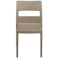Chaise 4 pieds SAI coloris taupe thumbnail image 7