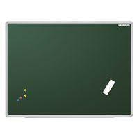 Tableau simple émaillé vert, cadre aluminium anodisé Vanerum