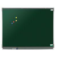 Tableau simple émaillé vert cadre alu strié naturel - Manutan Expert - Image principale