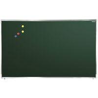 Tableau simple émaillé vert cadre alu strié naturel - 1,20 x 2 m - Image principale