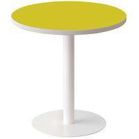 Guéridon bas Easy Office pied métal Ø 60 cm plateau coloris Anis - Image principale