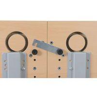 Table abattante rectangulaire Avel  pieds blancs sur roulettes - Image 4