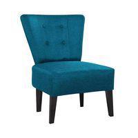 Fauteuil Marwin pied hêtre teinté noir revêtement tissu polyester thumbnail image 2