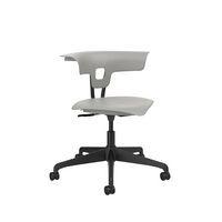 Chaise hauteur réglable Ruckus sur roulettes, assise coloris gris souris - Image principale
